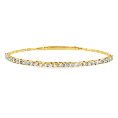 Flexible Diamond Bangle Bracelet 69834