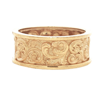 14K Gold Baroque Eternity Band