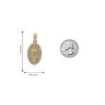 10K Gold Virgin Mary Pendant 71006