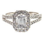 Baguette Diamond Engagement Ring 68761