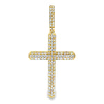 14K Gold Diamond Cross Pendant 65952