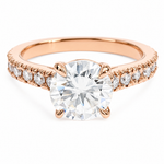 Classic Round Engagement Diamond Ring 65076