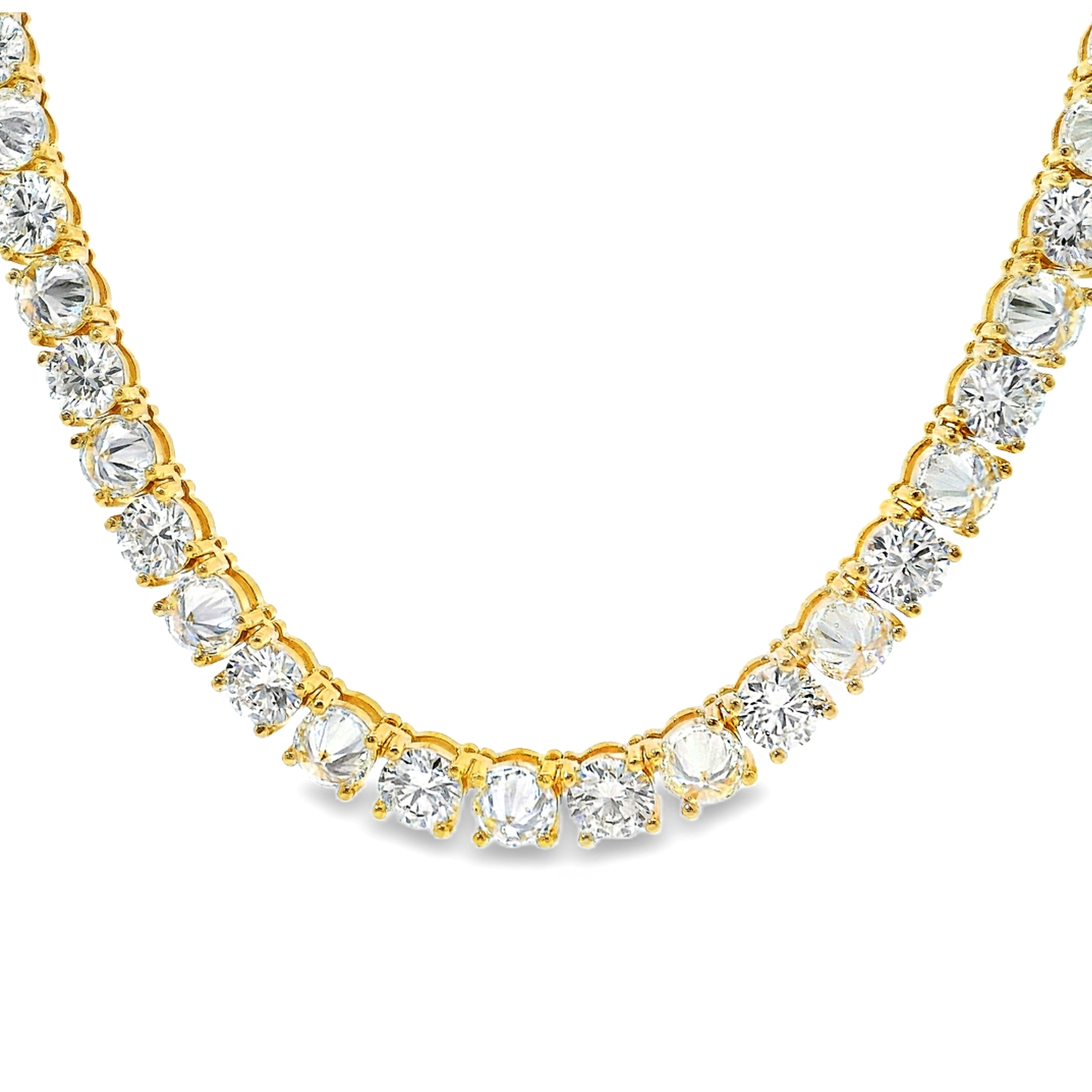 Alternating Upside Down Diamond Tennis Chain 71052 | TraxNYC