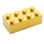 24K Gold Builder Block 8 Bit Rectangle 70906