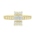 Baguette Diamond Engagement Ring 68622