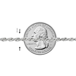.925 Silver Rope Bracelet 3mm 71462