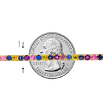 10 Pointer Multicolor Tennis Chain 71396
