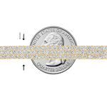 Three Row Diamond Tennis Bracelet 71692