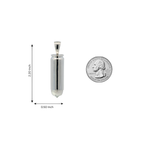 Silver Diamond Bullet Pendant 70976