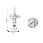 Silver Jesus Crucifix Pendant 71117