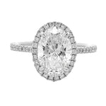 Oval Shape Diamond Engagement Ring 70951