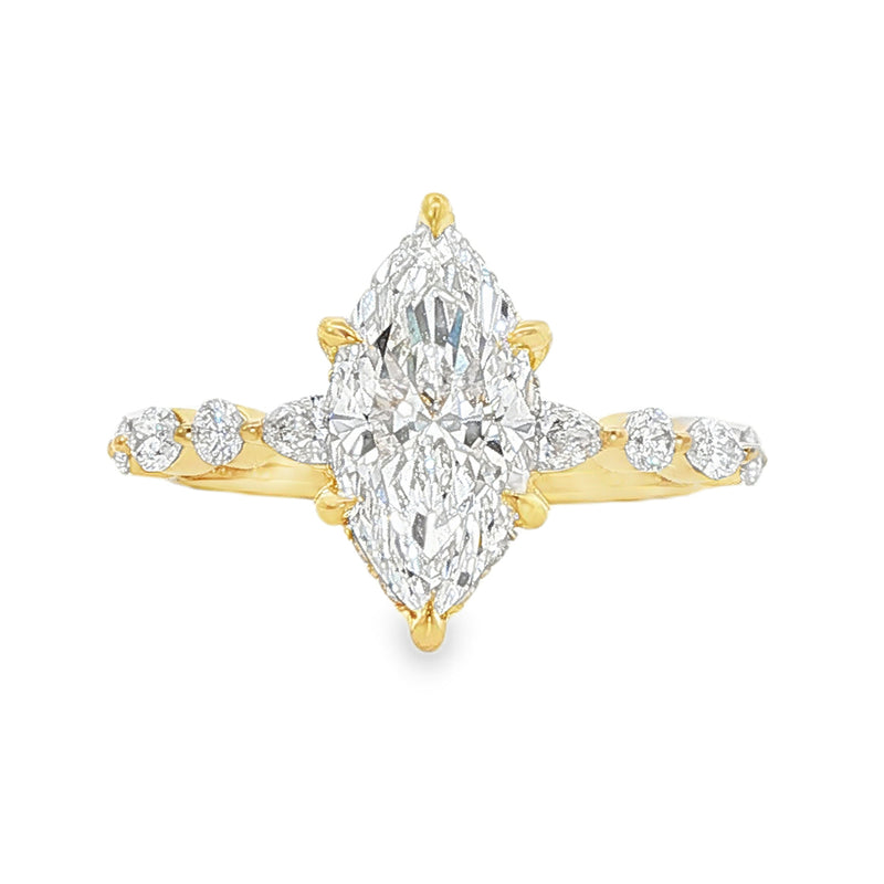 Marquise Diamond Engagement Ring 70845