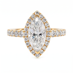 Marquise Halo Diamond Engagement Ring 43566