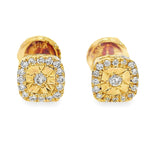 Classic Cushion Cut Diamond Earrings 64901