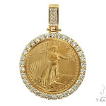 US Mint American Liberty 1oz Gold Coin With 18K Diamond Bezel 66063 - Image 1