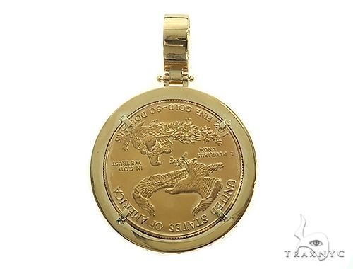 US Mint American Liberty 1oz Gold Coin With 18K Diamond Bezel, photo 3 of 8