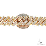 2  Row Prong Set Diamond Cuban Chain 66885 - Image 6