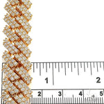 2  Row Prong Set Diamond Cuban Chain 66885 - Image 7