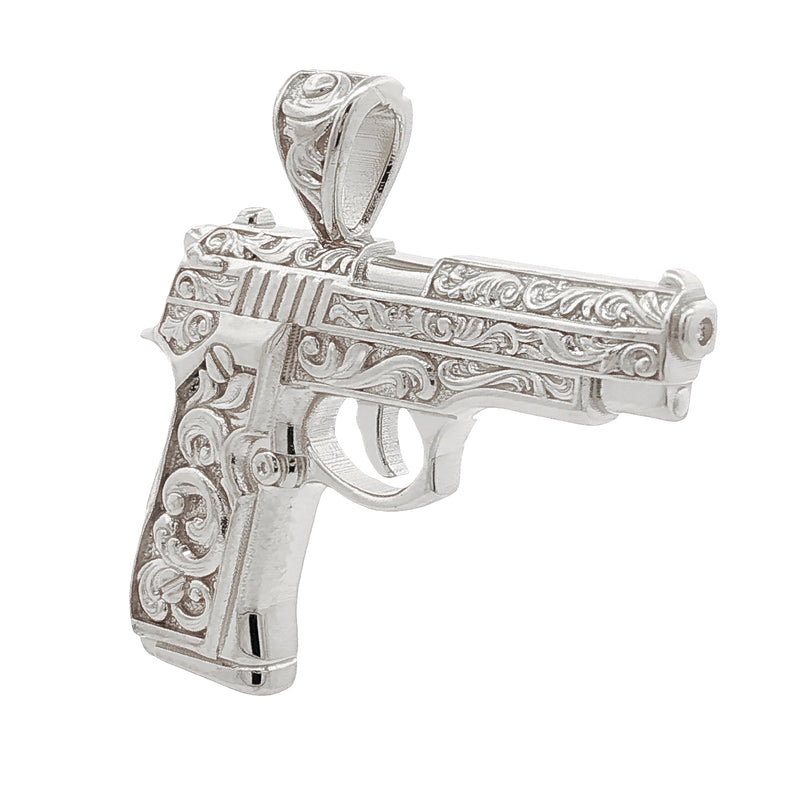 .925 Silver Floral Pistol 71192
