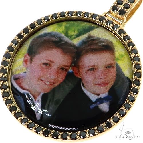 2 Row Black Diamond Photo Pendant 68600 - Image 3