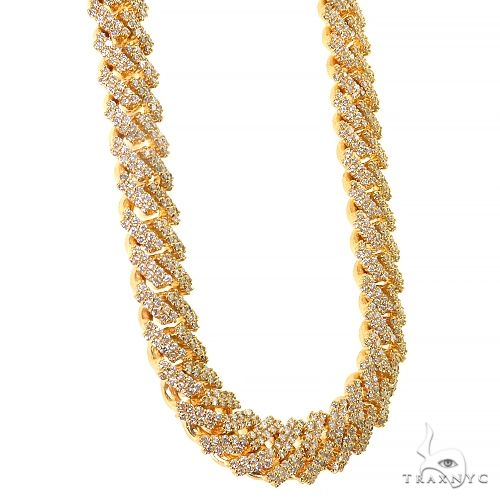 2 Row Diamond Miami Cuban Chain (Lab) 69105 - Image 2