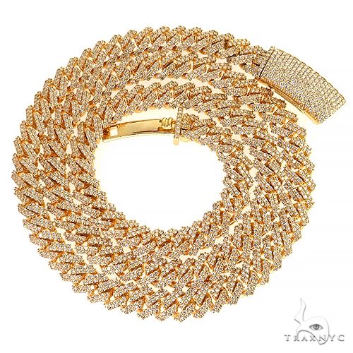 2 Row Diamond Miami Cuban Chain (Lab) 69105 - Image 3