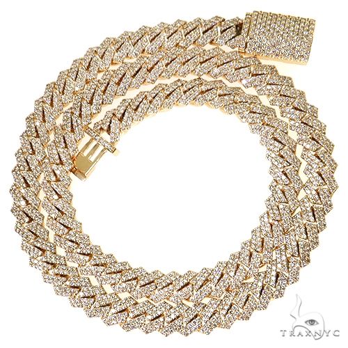 2 Row Diamond Miami Cuban Chain (Lab) 69106 - Image 3