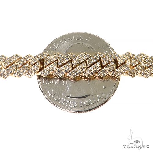 14K Gold miami cuban chain, 7.3 mm, photo 7 of 8