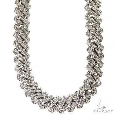 2 Row Diamond Miami Cuban Chain (Lab) 69107 - Image 1