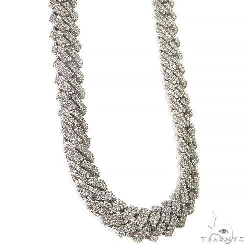 2 Row Diamond Miami Cuban Chain (Lab) 69107 | TraxNYC