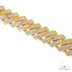 2 Row Prong Set Diamond Cuban Bracelet 66929 - Image 4