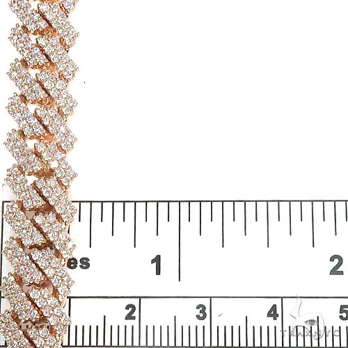 2 Row Prong Set Diamond Cuban Bracelet 66930 - Image 7