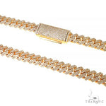 2 Row Prong Set Diamond Cuban Chain 66925 - Image 1