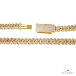 2 Row Prong Set Diamond Cuban Chain 66931 - Image 3