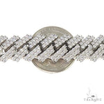 2 Row Prong Set Diamond Cuban Chain 66883 - Image 6