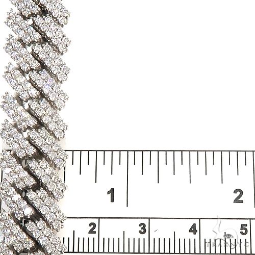 2 Row Prong Set Diamond Cuban Chain 66883 - Image 7