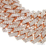 2 Row Prong Set Diamond Cuban Chain 66884 - Image 4