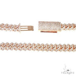 2 Row Prong Set Diamond Cuban Chain 66884 - Image 5