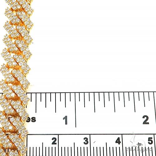 2 Row Prong Set Diamond Cuban Chain 66915 - Image 6