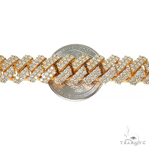 2 Row Prong Set Diamond Cuban Chain 66931 - Image 6