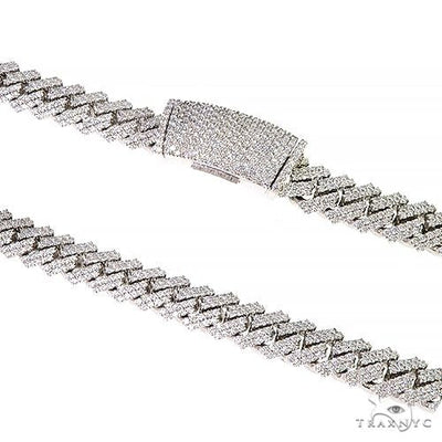 Diamond Plug Chain Men's Diamond Chains | Cuban, Franco & Tennis – TraxNYC – tagged