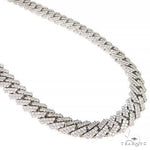 2 Row Prong Set Diamond Cuban Chain 66949 - Image 2