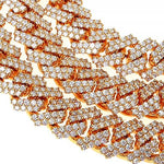2 Row Prong Set Diamond Cuban Chain 66974 - Image 4