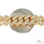 2 Row Prong Set Diamond Cuban Chain 66974 - Image 6