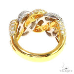 2 Tone 14K Gold Puffy Diamond Cuban Ring 66942 - Image 4