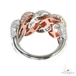 2 Tone 14K Gold Puffy Diamond Cuban Ring 66943 - Image 4