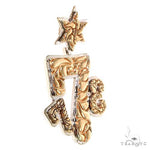 2 Tone Gold '773' Pendant With Jewish Star 68664 - Image 2