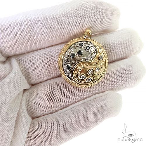 2 Tone Gold Yin Yang TraxNYC Pendant 68685 - Image 7