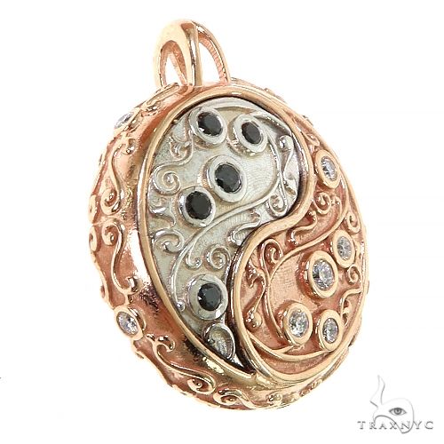 2 Tone Gold Yin Yang TraxNYC Pendant 68686 - Image 2