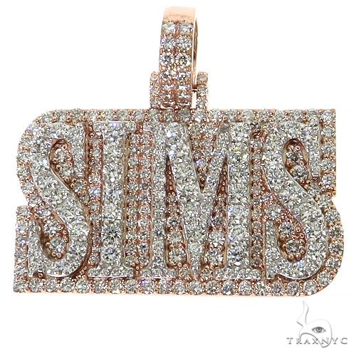 2 Tone SIMS Diamond Pendant 68634 - Image 1